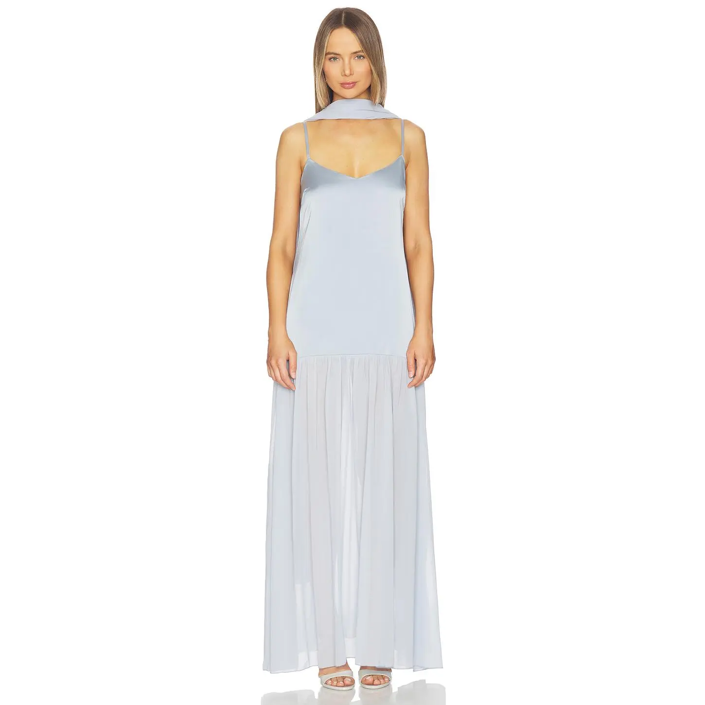 Show Me Your Mumu x REVOLVE Dahlia Maxi Dress in Steel Blue