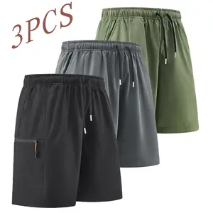 Men's Ice Silk Quick-Dry Shorts - Lightweight Summer Sports Casual Bermuda Shorts