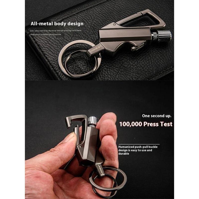 Keychain Lighter (Not Contain Lighter Fluid) ,Permanent Match Keychains,Reusable Fire Starter Key Ring, Hidden Forever Lighter Keychain,for Outdoor Survival Gift for Men,Mini Waterproof Lighters