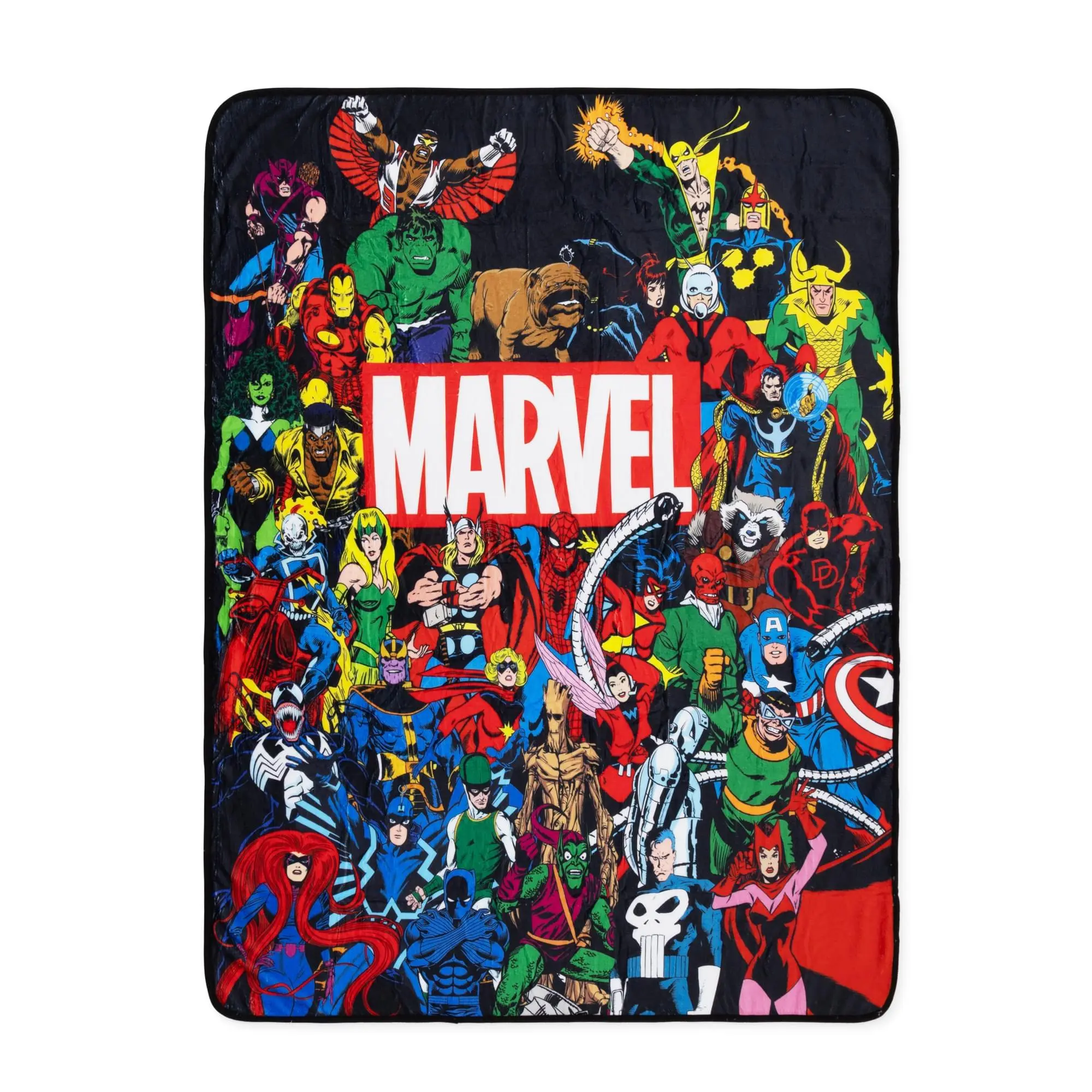 Marvel Comics Superhero Mix Classic Character Fleece Throw Blanket - Cozy, Soft | 45x60 In, Cozy Fleece Blanket