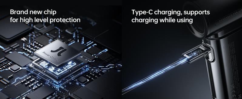 JISULIFE Life9 Chrome Portable Handheld Fan Turbo High Speed Cooling 18H 5000mAh Rechargeable Fashion Mini Fan Stylish Music Festival & Concert Accessory Valentines Day Gifts for Men Women JISULIFE Life9 Chrome Portable Handheld Fan Turbo High Speed Cooling 18H 5000mAh Rechargeable Fashion Mini Fan Stylish Music Festival & Concert Accessory Valentines Day Gifts for Men Women