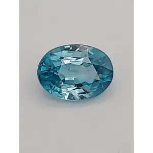 2.83ct ETW Natural Blue Zircon Gemstone – Oval Cut