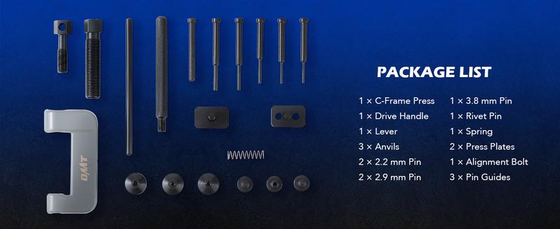Orion Motor Tech 19pc Chain Breaker Tool Kit with C Frame 3 Anvils 5 Break Tips, Dirt Bike ATV Motorcycle Chain Breaker Chain Link Removal Tool Chain Repair Tool for Cam and 25 to 630 Chains Red/Bule , Limited Time Deal Orion Motor Tech 19pc Chain Breaker Tool Kit with C Frame 3 Anvils 5 Break Tips, Dirt Bike ATV Motorcycle Chain Breaker Chain Link Removal Tool Chain Repair Tool for Cam and 25 to 630 Chains Red/Bule , Limited Time Deal