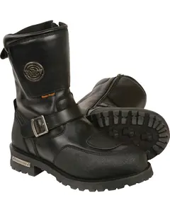 Milwaukee Leather Men's 9" Waterproof Gear Shirt Protection Boot Round Toe - Mbm9071wp