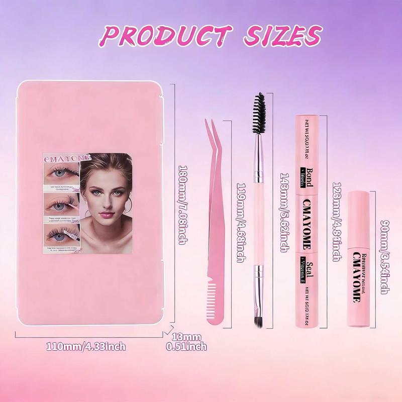 Mixed Length False Eyelashes 30D 40D 50D with Bond and Seal & Remover & Tweezers & Eyelash Curler, Natural Eyelash Extensions, VIRNIOR Lash for Eyelash Enhancements, Lashes Glue Extension,  Lashes Clusters, Cosmetic, Flawless Makeup Lightweight