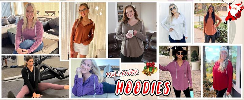 WIHOLL FASHION Womens Fashion Tops Hoodies for Women Pullover Oversized Sweatshirts Long SLeeve Shirts Loose Fit