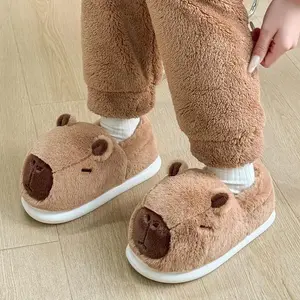 Capybara Cute Thermal Home Shoes, Plush Comfort and Casual Home Shoes-Autumn and Winter New Year and Christmas Gifts spellbound  shoes Footwear Girl