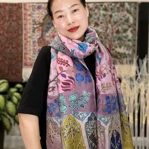 100% Cashmere Kalarm Kari Shawl