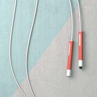 Coral Handles / White Rope