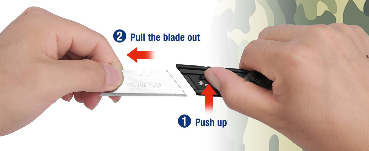 #JumpstartSale WORKPRO 3-Pack Folding Utility Knife, Quick Change Blades Box Cutter, EDC Foldable Pocket Utility Knife Sets with Belt Clip