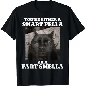 Casual Cotton Shortsleeve Tees Expressing Wit or Fragrance Funny Cat Meme T-Shirt