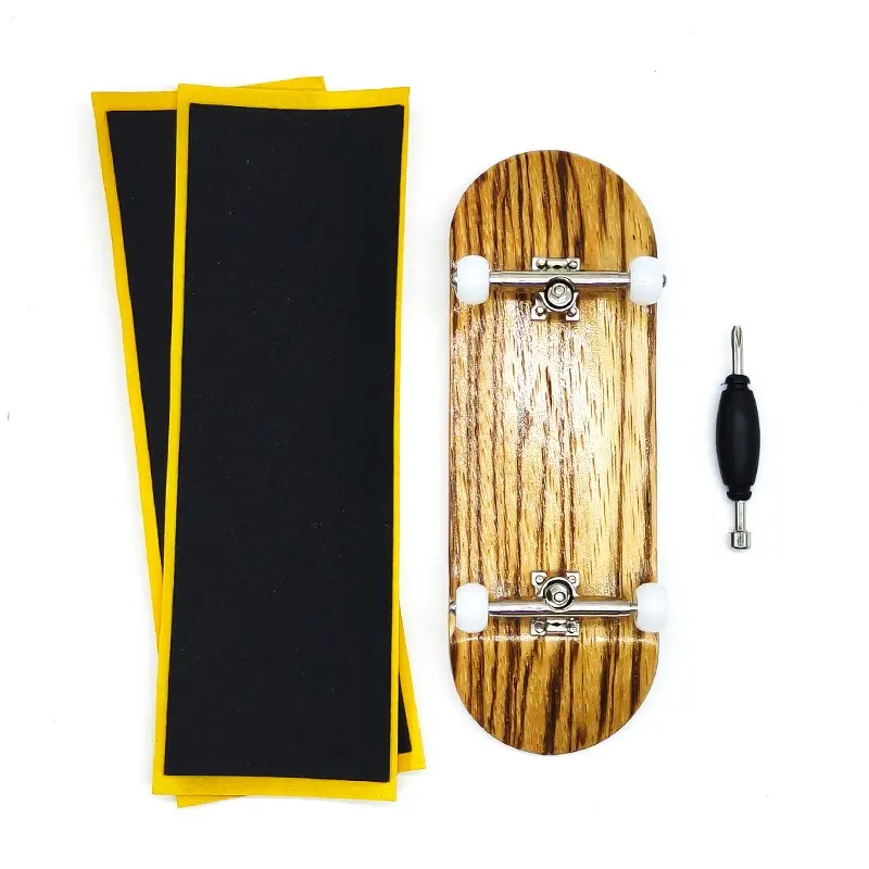 Professional Finger Skateboard Set, Fingerboards, 100x34mm Maple Wood, Wooden, Adult Stress Relief, High-Difficulty Moves, Professional Bearings, Complete Kit, Stress Relief Fidgets, Stress Relief Gadget, Fidget Gift, Stress Relief Fingertoy