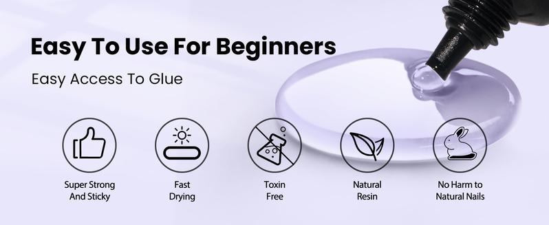 BTArtboxnails 30g Solid Nail Gel for Nail Tips and brush-on nail glue, Upgrade Cure Needed Nail Gel for Fake Nails Long Lasting, Super Strong Adhesion Nail Gel