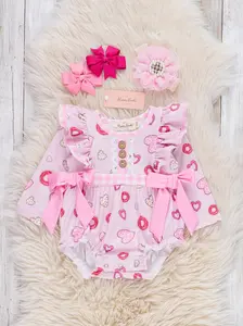 Heartfelt Petals Ruffle Bubble Romper