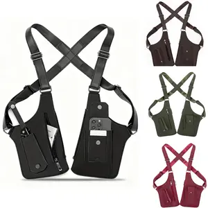 JointlyCreating Premium Leather Underarm Shoulder Bag for Men & Women Anti-theft Hidden Storage for Cell Phones Outdoor Gear Versatile for Cycling Hiking & More