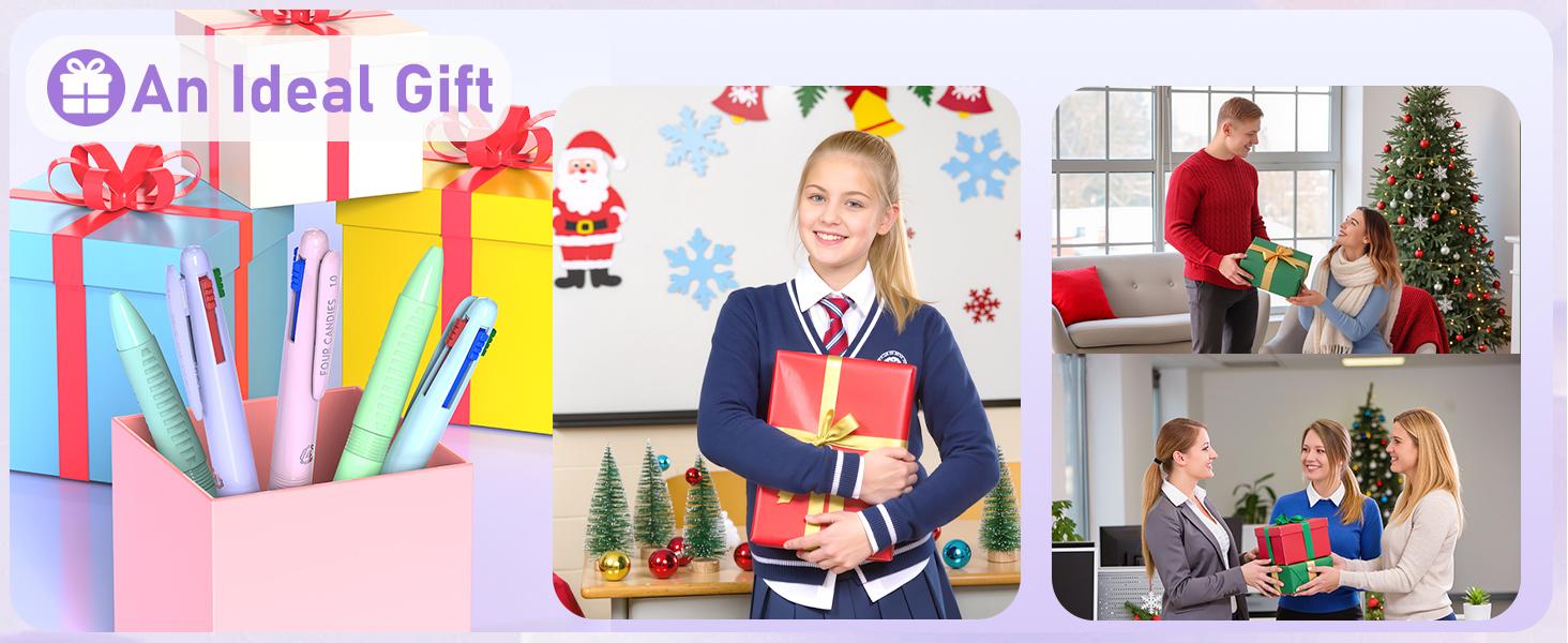 Four Candies Multicolor Pens, 4-in-1 Colored Pen, 9 Pack 1.0mm 4 Color Pens, Quick Dry Nurse Pens, Smooth Writing Colored Ink Pens, Comfort Grip & Macaron Office And School Supplies, Ideal Christmas Gifts For Women, adhd office accessories Four Candies Multicolor Pens, 4-in-1 Colored Pen, 9 Pack 1.0mm 4 Color Pens, Quick Dry Nurse Pens, Smooth Writing Colored Ink Pens, Comfort Grip & Macaron Office And School Supplies, Ideal Christmas Gifts For Women, adhd office accessories