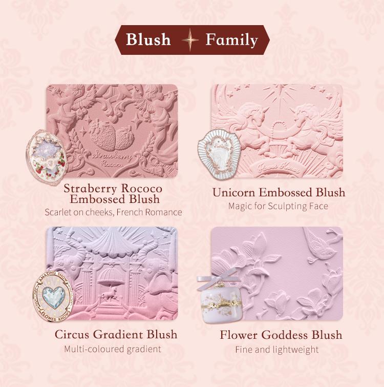 Flower Knows Strawberry Rococo Collection Embossed Blush, powder, high pigment, longlasting, smooth, dealsforyoudays