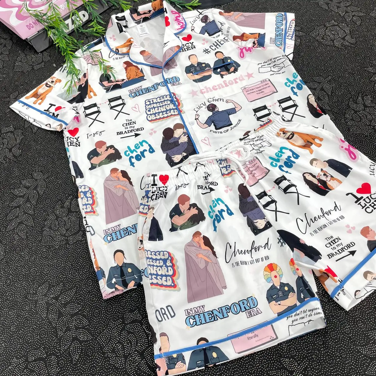 Chenford Tim and Lucy Chenford Pajamas Set, Chenford  Shirt, Women Pajamas, Rookie Movie Gift