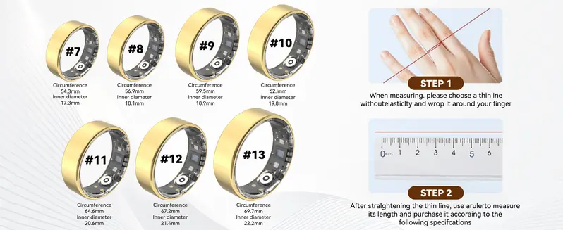 2026 New Smart Ring ,No Subscription Fees Health Tracker for Outdoor Sports, Waterproof Fitness Ring, Gift for Women, Men & Couples