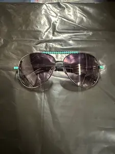boujee turquoise sunglasses - aviator
