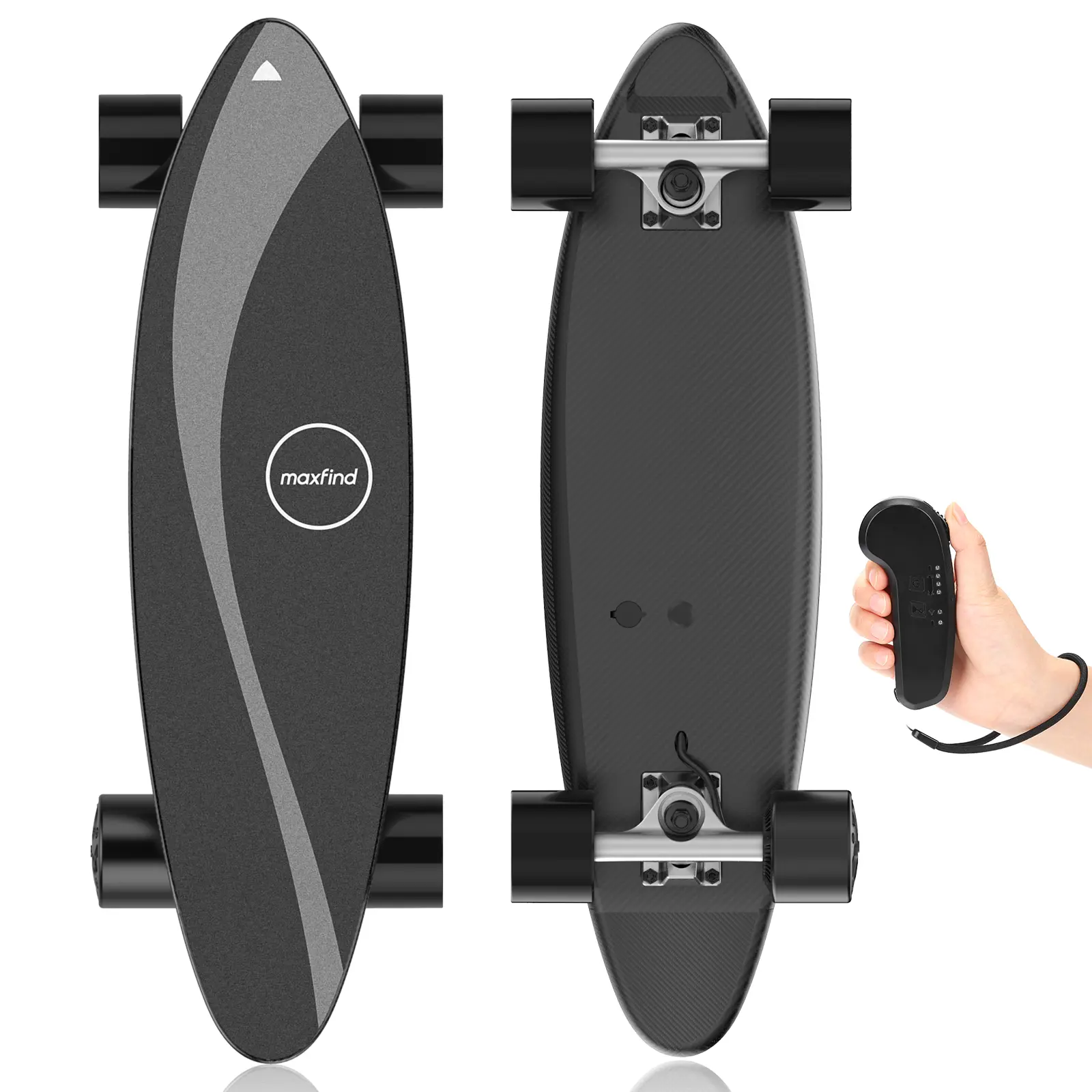 Maxone Electric Skateboard with Remote Control, 15 Mph Top Speed, 8 Mi Range, Electric Skateboard for Adults & Teens