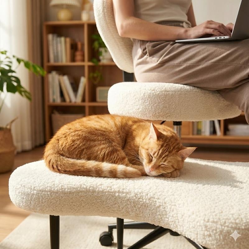 【Deal】Nost & Host Ergonomic Cross Legged Chair, 360° Swivel Meditation Chair with Wheels, Height Adjustable Seat for ADHD, Strong Lumbar Support, Chic Home Office Furniture 【Deal】Nost & Host Ergonomic Cross Legged Chair, 360° Swivel Meditation Chair with Wheels, Height Adjustable Seat for ADHD, Strong Lumbar Support, Chic Home Office Furniture