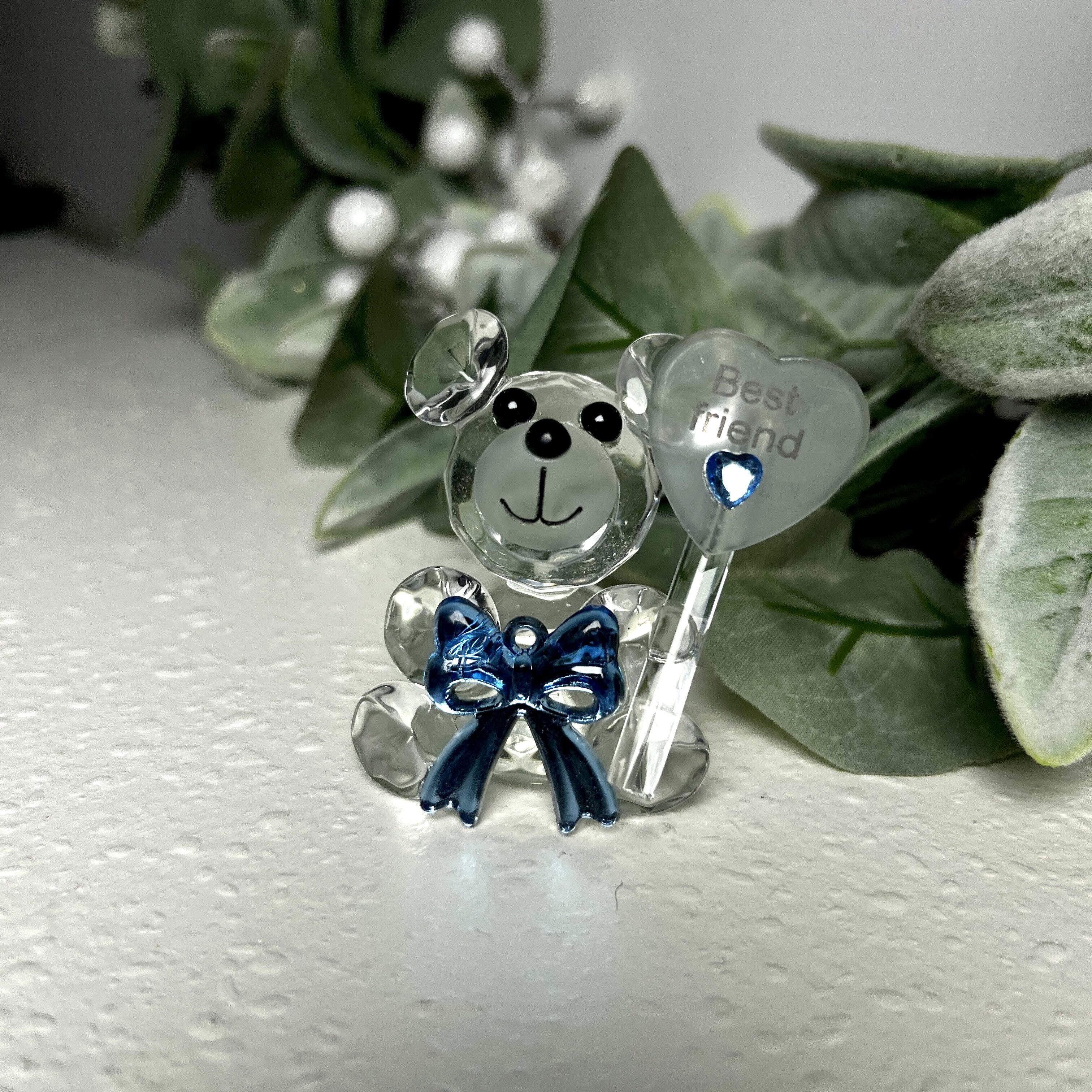 Crystal Bestie Bear Statue- A Sparkling Symbol of True Friendship, Perfect Gift for Your Dearest Friend