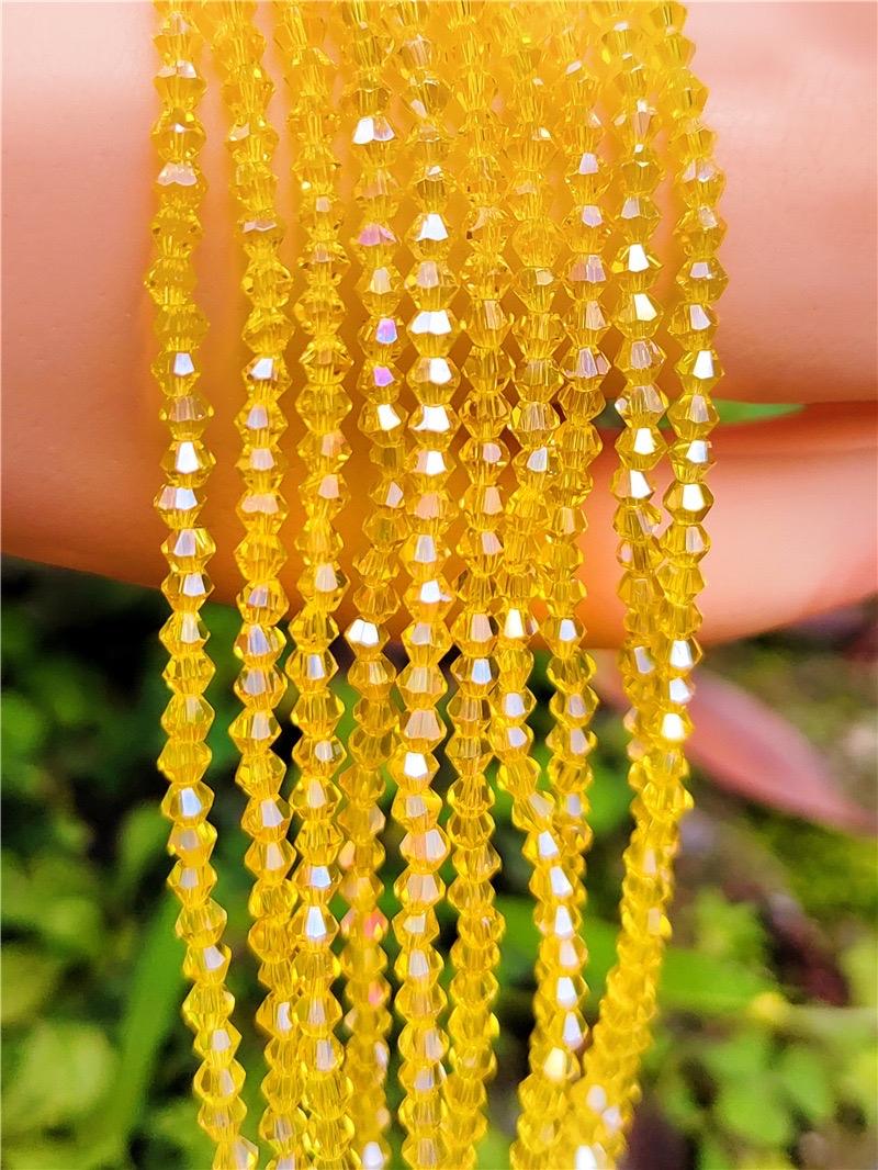【C004】4mm Crystal glass bicone beads Pointed Beads Diamond faceted Beads DIY Jewelry Bracelet Accessories Loose Beads Beading Making