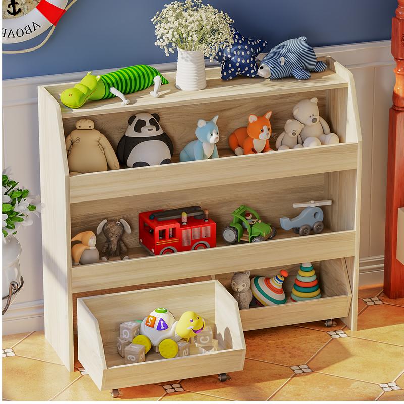 【LIVE】COZPAW 2 Tier/3 Tier Toy Storage Organizer with Movable Drawers, Large Capacity, Modern Design for Kids' Playrooms, Nursery, Kitchen, Bedrooms & Interior Organizing Furniture