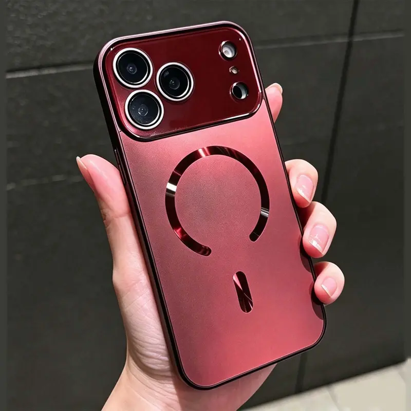 Magnetic Shockproof Phone Case Built-in Lens Protector Full Camera Protection for iPhone 18 Pro Max 13/14/15/16/17 Series Wireless Cover