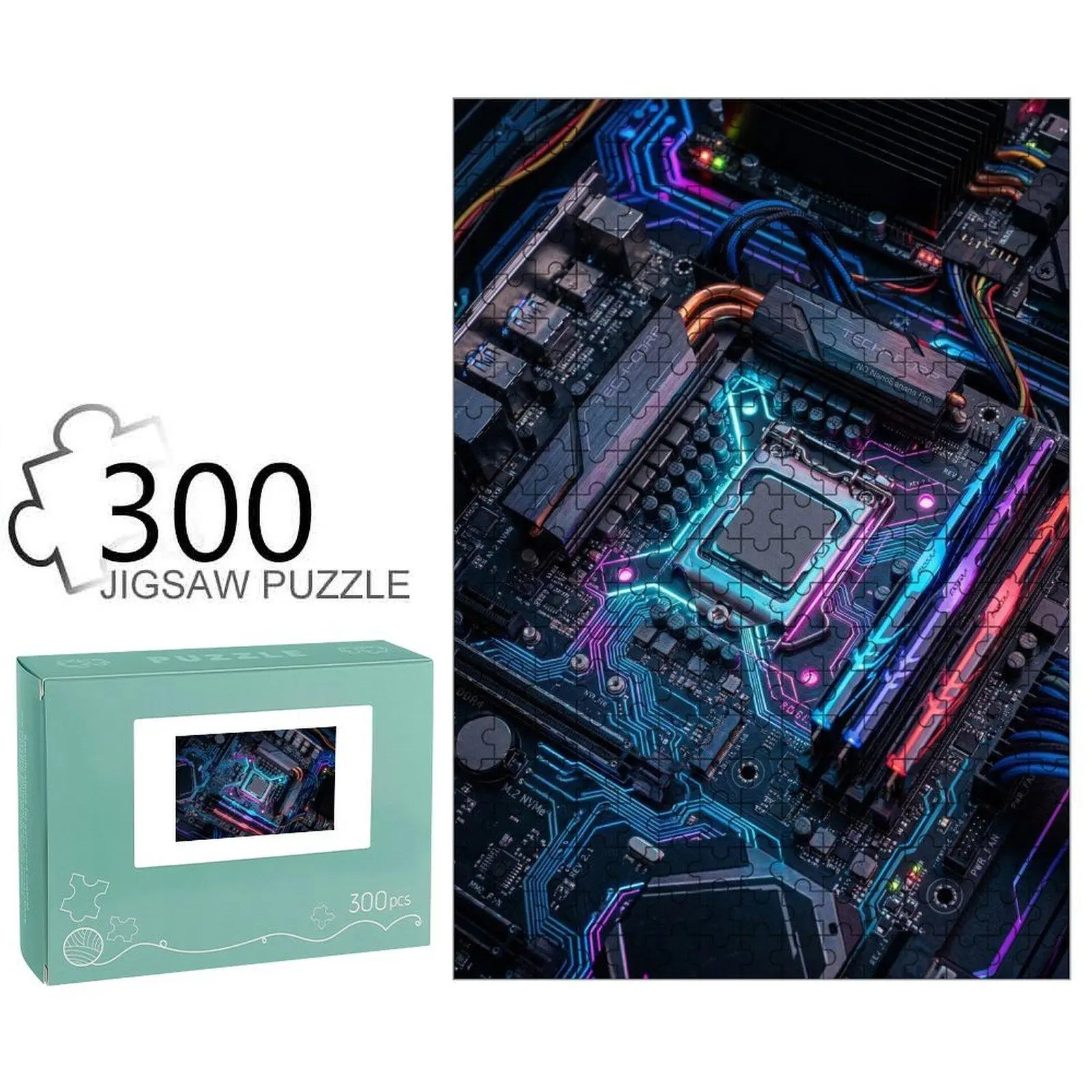 High-Performance Gaming Motherboard-CPU Combo with RGB RAM, Multicolor LED Heat Sink, Efficient Cooling, Sleek Metal PCB, Easy Installation for DIY PC Builds (Ideal for Gamers), None, Gaming Motherboard Combo