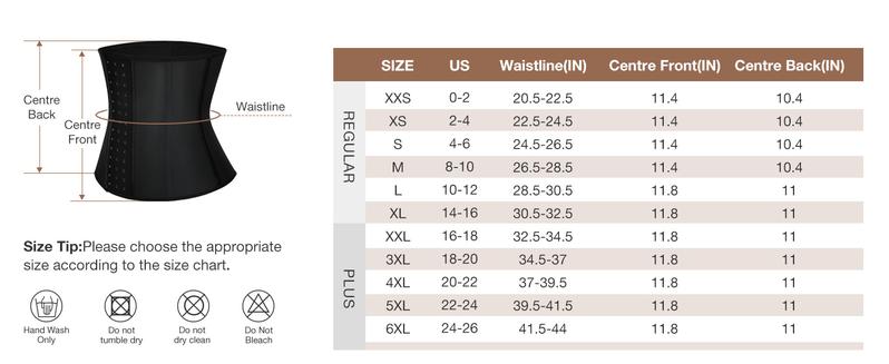 FeelinGirl Hook Latex Waist Trainer Waist Cincher Corset for Women Compression Fit Shapewear Womenswear Gorgeous Day  waisttrainer tummycontrol Lady Underwear Basic Comfortable Springtok