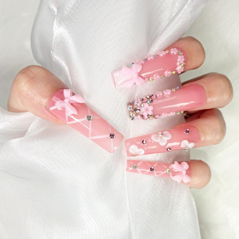 Reusable Press-On Nails Glossy Gel Finish Short Coffin Almond Easy Apply Remove Strong Hold Nail Kit for DIY Home Manicure with Nail File Glue and Storage Box Reusable Press-On Nails Glossy Gel Finish Short Coffin Almond Easy Apply Remove Strong Hold Nail Kit for DIY Home Manicure with Nail File Glue and Storage Box