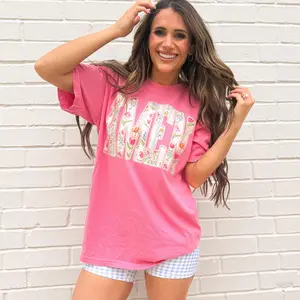Amen Spring Floral FAUX pearl , Christian Spring, Vintage Faith Shirt , FAUX Patchwork Flower Lettering Tshirt