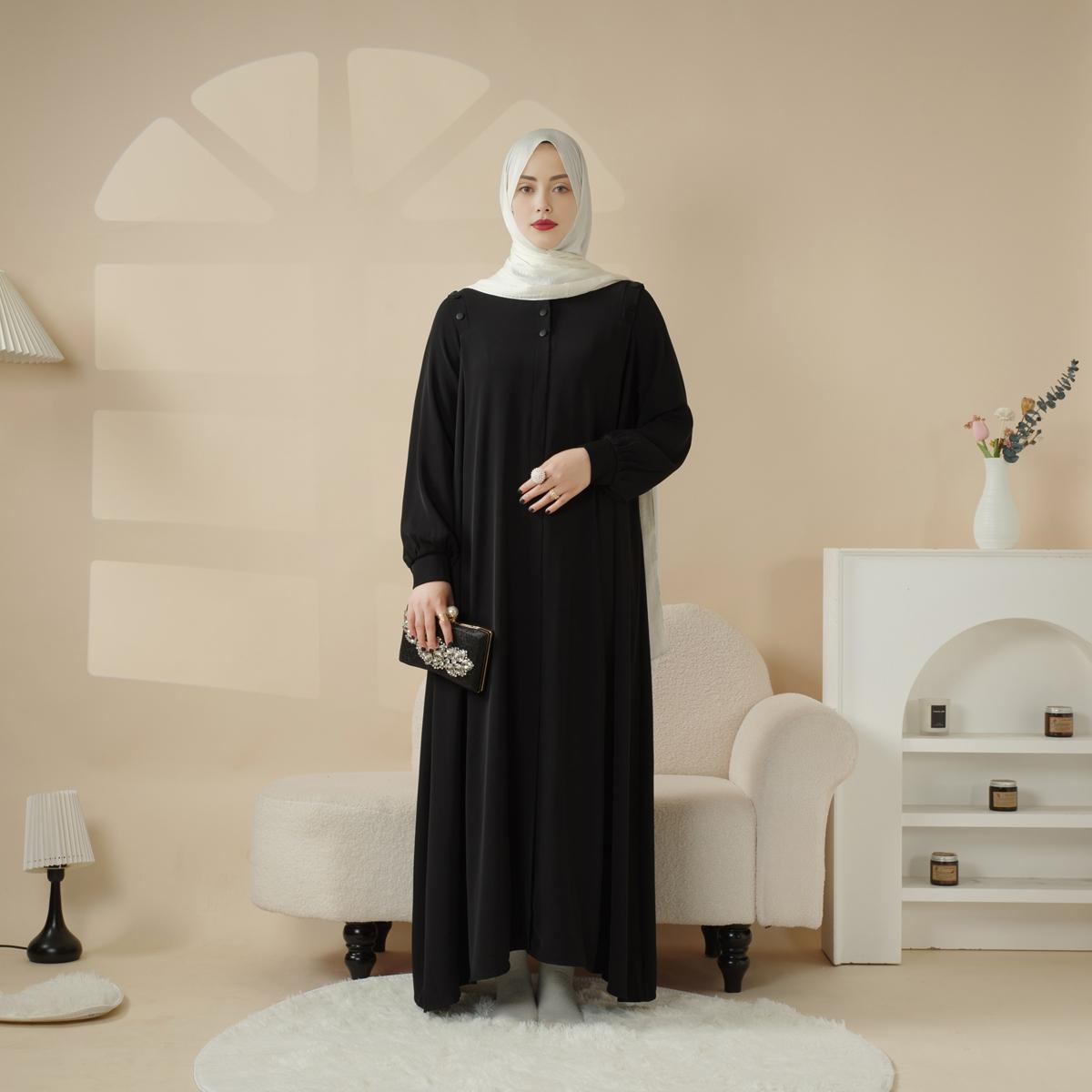 Macaron Color Shoulder Button Pullover Abaya ,black abaya,elegance,soft,daily abaya,abaya style,muslimfashion,abayafashion,jilbab,MA083 - Modest Women's Abaya Style with Elegant Design Versatile Classic Macaron Color Shoulder Button Pullover Abaya ,black abaya,elegance,soft,daily abaya,abaya style,muslimfashion,abayafashion,jilbab,MA083 - Modest Women's Abaya Style with Elegant Design Versatile Classic