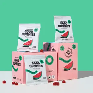 Good Gummies Watermelon.  10g Protein & 10g Fiber. Nothing Artificial. Portable Fun Snack.