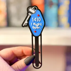 3D Printed I Might Open Hotel Key Paperclip Bookmark | Cute Book Accessory