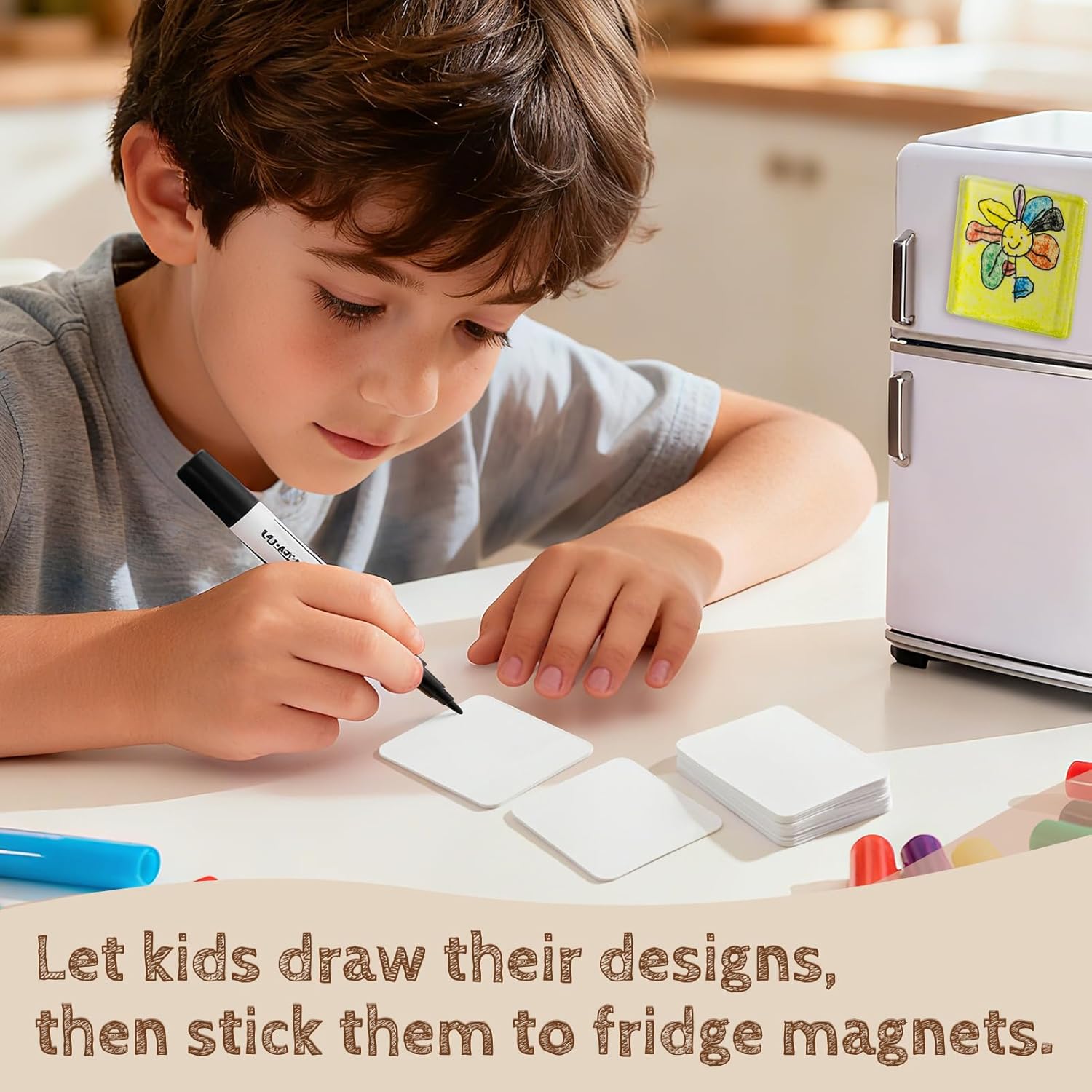 Magnetic Photo Frames 2"x2" Clear Acrylic DIY Fridge Magnets with Adhesive Backing – Square Magnets for Crafts, Kitchen, Classroom, Party & Office Decoration SummerVibes Magnetic Photo Frames 2"x2" Clear Acrylic DIY Fridge Magnets with Adhesive Backing – Square Magnets for Crafts, Kitchen, Classroom, Party & Office Decoration SummerVibes
