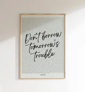 Book Quote Print, Fourth Wing Quote, Rebecca Yarros, Wall Art, Book Lover Poster (Unframed)