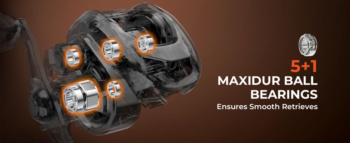 KastKing Brent Chapman Casting Rod and Reel Combo, Tailored Tackle Kits, IM6 Graphite 2Pc Blanks, 5.2:1 Gear Ratio, 9 + 1/5 + 1 Ball Bearings, Stainless Steel Guides, EVA Handles