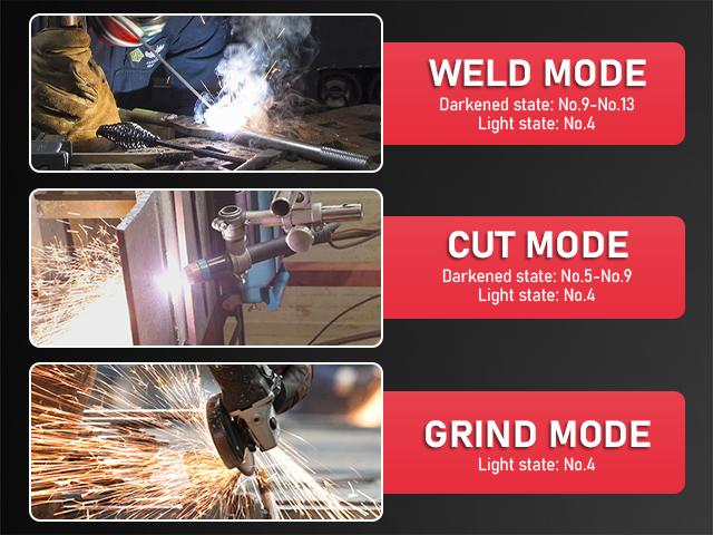 YESWELDER LYG-17800F Auto Darkened Welding Helmet with Rechargeable LED Light | 3.93"x3.66" Large Viewing Screen, 1/1/1/1 True Color Clarity | Wide Shade 4/5-9/9-13 Welding Hood for TIG MIG ARC Grind