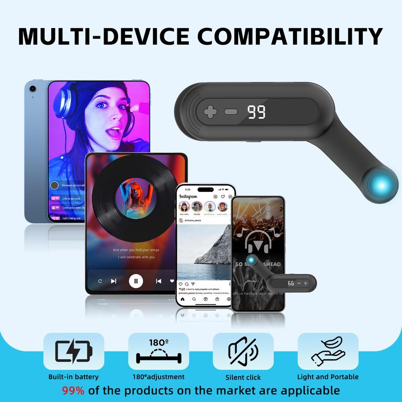 Rechargeable version Automatic Clicker - Auto Clicker Speed Tool – Fast Screen Tap Simulator for Smartphones and Controllers | Smart Trigger for Shopping, Rewards, Live Broadcast Likes and Tasks Portable Selfie