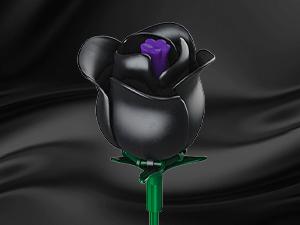 HOGOKIDS Flower Bouquet Building Set 330PCS Black Roses Botanical Plants, Decorative Ornaments, Magnetic Blocks for Home, Christmas, Birthday & Valentine’s Gift for Kids & Adults 8+