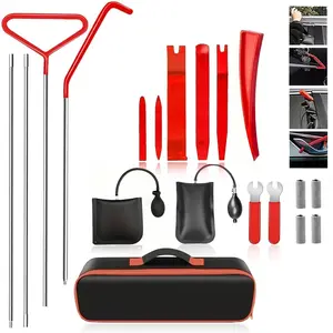 Car Repair Tool Kit,Emergency Tool with CarryingBag,Portable Automotive Repair Tool Kit for Cars &Trucks,Car ltems,Car Truck Accessories,ToolBox,Tools Gadgets,Red Tool,Men Gifts,Western CarAccessories,Father's Day Gift,girl car essentials kit
