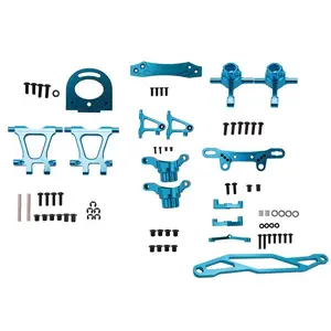 Metal Modification Accessory Kit Suspension Arms Steering Knuckle for Tamiya TT02 TT-02 1/10 RC Car Upgrade Parts