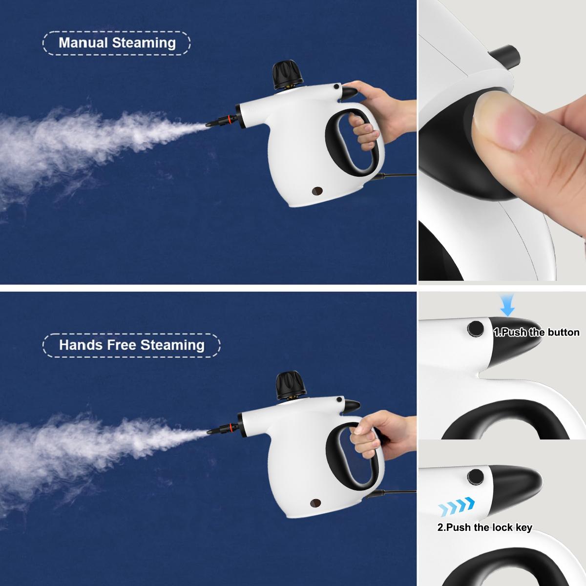 Powerful Steam Cleaner, Natural Handheld Steamer 12 Accessory Kit, Powerful Steam Cleaner, Natural Handheld Steamer 12 Accessory Kit,