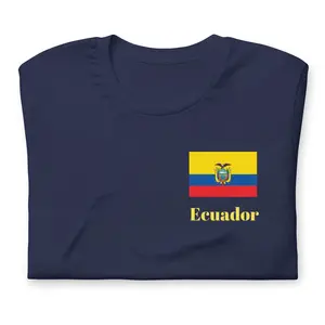 Camiseta de manga corta unisex - Azul Marino Ecuador