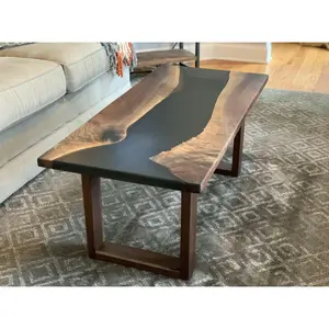 Black Walnut Epoxy River Coffee Table