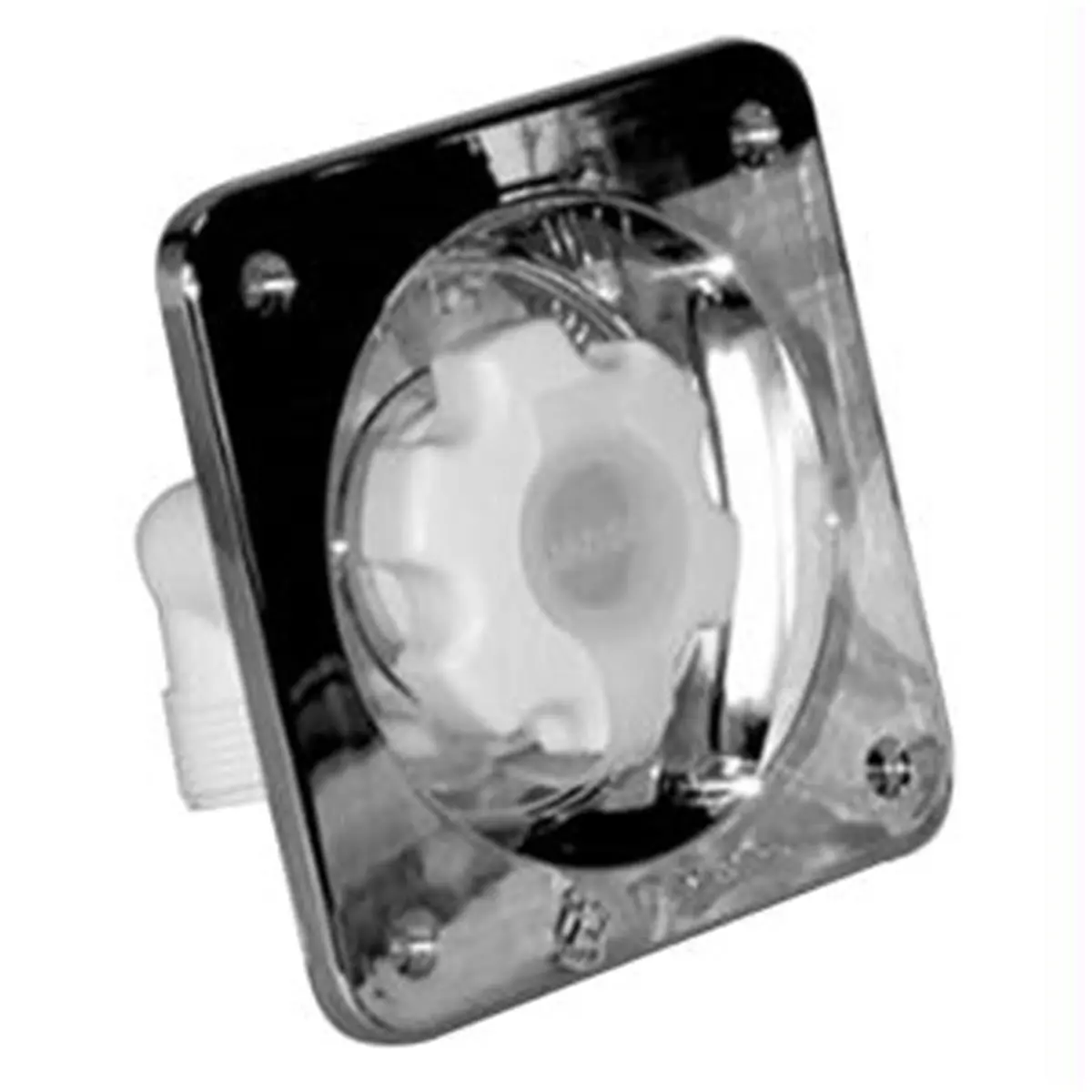 Jabsco Water Pressure Regulator Unit - Series 44411 Flush Mount, 45psi Chrome Finish, Dock-Side Plumbing Protector for City Water Systems, Campground Faucets