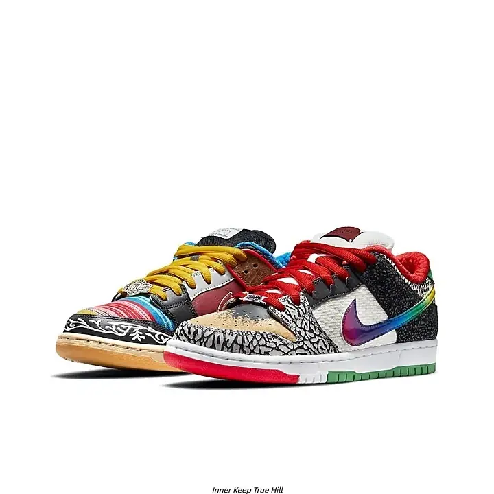 Mixed Material Collage Skate Shoes, Multi-Pattern Patchwork Upper, Contrast Yellow & Red Shoelaces, Padded Plush Ankle Collar, Non-Slip Color Block Outsole, Unique Eye-Catching Asymmetrical Sneakers For Streetwear & Party Looks